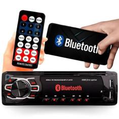 Imagem de Radio Automotivo Sem Toca Cd Mp3 Player Bluetooth 2 Entrada Usb Carreg
