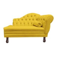 Imagem de Recamier Sofá Esquerdo Larissa 120cm Sala Corano Amarelo - Incasa Deco