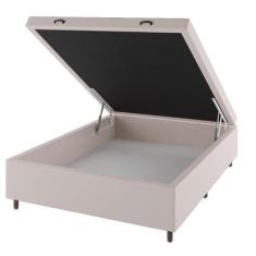 Imagem de Base Box Bau Casal Cairo (43X138x188cm)  Turkey Creme - Casa Giulia