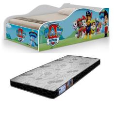 Imagem de Cama De Quarto Tamanho Solteiro Mdf Com Proteção Lateral Estrado Madei