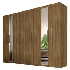 Imagem de Guarda Roupa Casal Emanuelly 8 Portas com Espelho Lateral Boreal - Móv