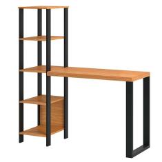 Imagem de Escrivaninha com Estante Pernambuco Freijó e Preta