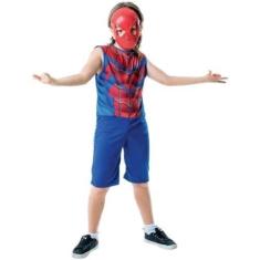Imagem de Fantasia Infantil Menino Homem Completa Aranha Carnaval  - Toy Master,