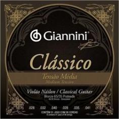 Imagem de Encordoamento Giannini Violao Classico Ny T.med Prata Genwpm