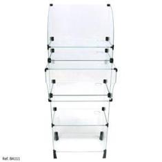 Imagem de Balcão Caixa Modulado em Vidro - 0,50 x 1,40 x 0,30