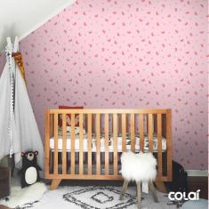 Imagem de Papel De Parede Adesivo Lavável Borboletas s 6M