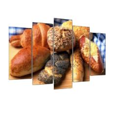 Imagem de Quadro Decorativo Mosaico 5 Peças Mod065 Pães Padaria Decora
