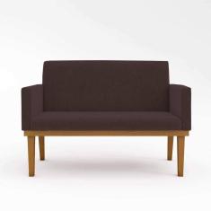 Imagem de Namoradeira Base Reforçada Sofá Confortável ? Balaqui Decor Cor:marrom