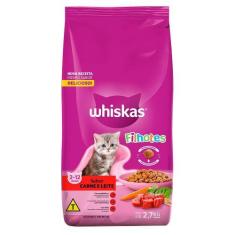 Imagem de Ração Whiskas Carne E Leite Para Gatos Filhotes - 2,7 Kg