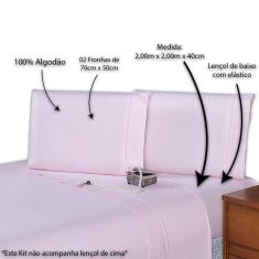 Imagem de Lençol King 400 Fios 3 Peças