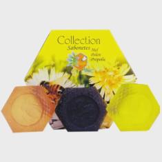 Imagem de Sabonetes de Mel, Pólen e Própolis Kit com 3 unds. 300g - Prodapys