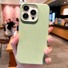 Imagem de Moda Candy Colors Capa de telefone macia para IPhone 11 12 14 13 15 Pro Max 14Plus Câmera com proteção de pára-choques Capa fosca, verde, para iPhone 15Pro Max