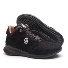 Imagem de Tênis Masculino Adventure Us Conforto Couro Fly Cor Extra Black - Unde