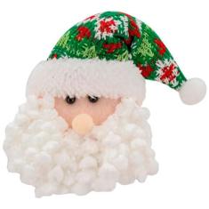 Imagem de Kit 10 Enfeites Árvore Natal Pendente Papai Noel 15cm