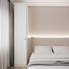 Imagem de Guarda Roupa Modulado 1 Porta Internacional Esquerda com 6 Prateleiras Hera CabeCasa MadeiraMadeira Branco Geada