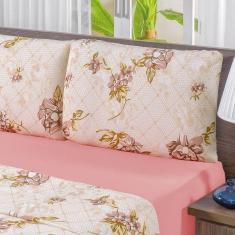 Imagem de Jogo De Cama Malha King Quality 03 Peças Rosê