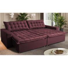 Imagem de Sofá Sem Caixa Retrátil Reclinável 2,35M Cama Inbox França Velusoft Vi