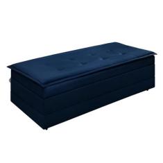 Imagem de Recamier Estofado Que Vira Cama Para Quarto Com Bau Confortavel Design