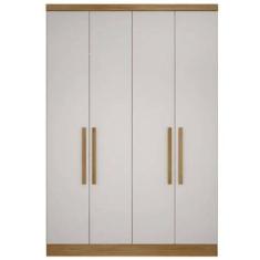 Imagem de Guarda Roupa Rizon Módulo 4 Portas 3 Gavetas Novo Horizonte Cor Cumaru