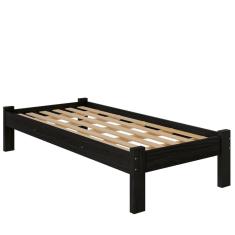 Imagem de Cama Solteiro Turca New Madeira Maciça Cor Preto