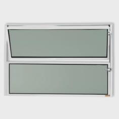 Imagem de Janela de Alumínio Basculante 40x100cm Vidro Mini Boreal Master Brimak