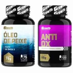 Imagem de Omega 3 75 Caps + Anti-Ox Antioxidante 120 Caps Growth