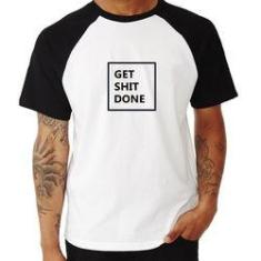 Imagem de Camiseta Raglan Get Shit Done - Foca Na Moda