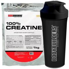 Imagem de Kit Creatina 100% 1Kg + Coqueteleira - Bodybuilders