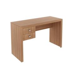 Imagem de Mesa com 2 Gavetas para Escritório Home Office ME4123 MDP Amendoa G69 - Gran Belo