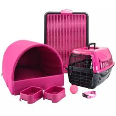 Imagem de Kit Cachorro Gato Cama Caminha Tunel Transporte Sanitário Médio - Supr