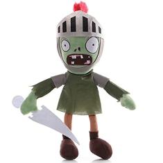 Imagem de 12 "Plantas VS Knight Brinquedos de pelúcia Normal Zombies PVZ Plush 1 2 Boneca Macia Recheada Cavaleiro Zumbis Novo