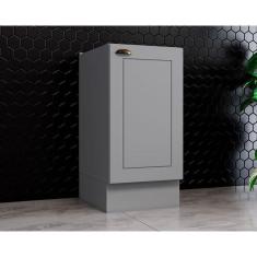 Imagem de Gabinete De Cozinha Modulado Balcão Americana 1 Porta s/ Tampo 40cm Cinza - Henn