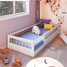 Imagem de Cama Montessoriana Infantil Solteiro Branca