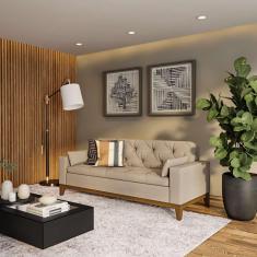 Imagem de Sofá 3 Lugares Mesquite Suede Bege