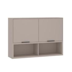 Imagem de Armário Aéreo 120cm 2 Portas E Nichos Stylo Luciane Móveis