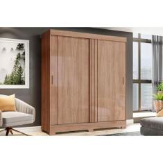 Imagem de Guarda Roupa Solteiro 2 Portas De Correr E 2 Gavetas C/ Pés Briz B353