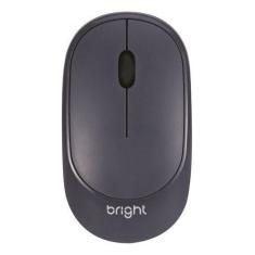 Imagem de Mouse Office sem Fio Cinza Confortável - Bright MS003