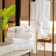 Imagem de Toalha de Banho Lázio 70x140 cm Branco/Silver Kacyumara