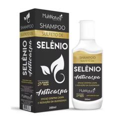 Imagem de Shampoo De Selênio Com Melaleuca Anticaspa 200ml Multinature