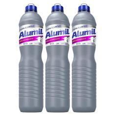 Imagem de Kit 3 Limpa Aluminio Alumil Start 500Ml Cada Perfume De Uva