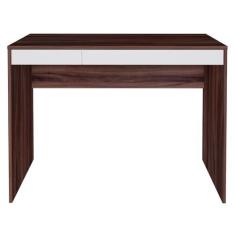 Imagem de Escrivaninha 2 Gavetas College, 1 metro, Ipê com Branco, Artany