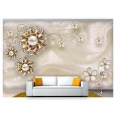 Imagem de Papel De Parede Floral Flores Textura Sala 3D 3M² Xfl204