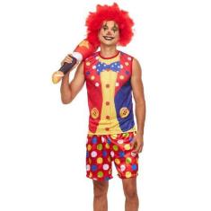 Imagem de Fantasia Palhaço Adulto Masculino Roupa Carnaval - Fantasias Super