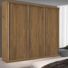 Imagem de Guarda-roupa Casal 3 Portas 4 Gavetas de Correr Lily Espresso Móveis Freijó