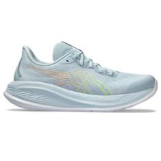 Imagem de ASICS Tênis de corrida masculino Gel-Cumulus 26, Cinza claro/amarelo seguro, 42