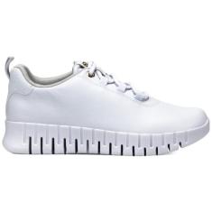 Imagem de Tênis Casual ComfortFlex Couro 24-84302  Branco Feminino-Feminino