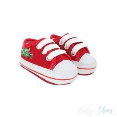 Imagem de Tênis Infantil Starzinho Vermelho Com Jacarezinho - Linha Baby/Bebê -