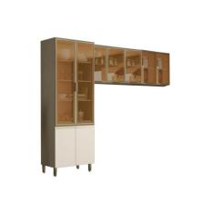 Imagem de Cozinha Modulada Henn Connect  3 Peças (2 Armários + 1 Cristaleira) Cp