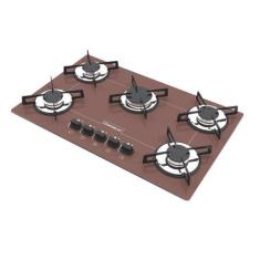 Imagem de Fogão Cooktop 5 Bocas Chamalux Ultra  Chama Premium Bivolt, Marrom, Bi