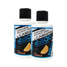 Imagem de 2x l-carnitina 2300 com chromium 480ml sabor laranja - NITROMAX